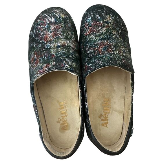 Alegria Shoes Women's Size 37 Black Multicolor Slip On Clog Comfort‎ - Picture 6 of 9